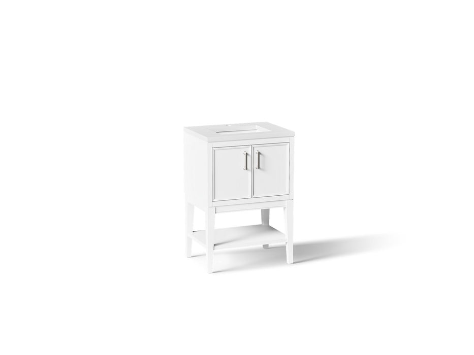 Kohler Winnow 24" bathroom vanity cabinet with sink and quartz top