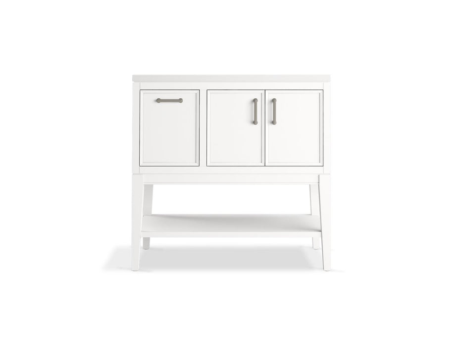 Kohler Winnow 36" bathroom vanity cabinet with sink and quartz top