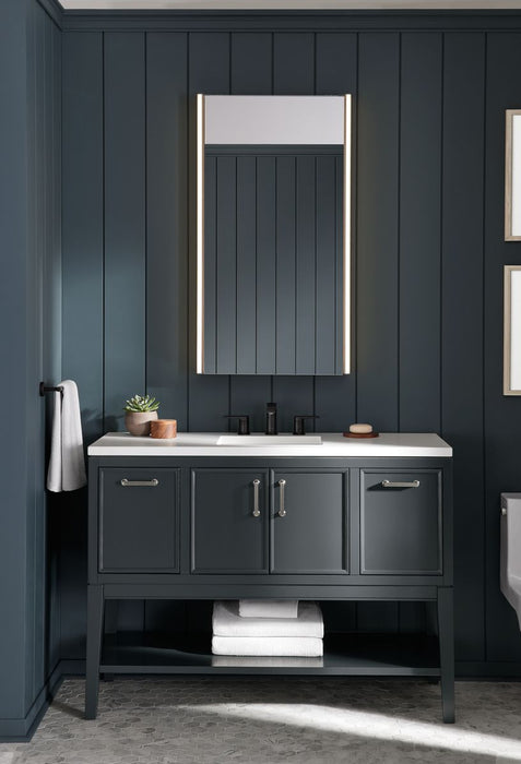 KOHLER KOHLER K-33580-ASB Winnow 48" bathroom vanity cabinet with sink and quartz top