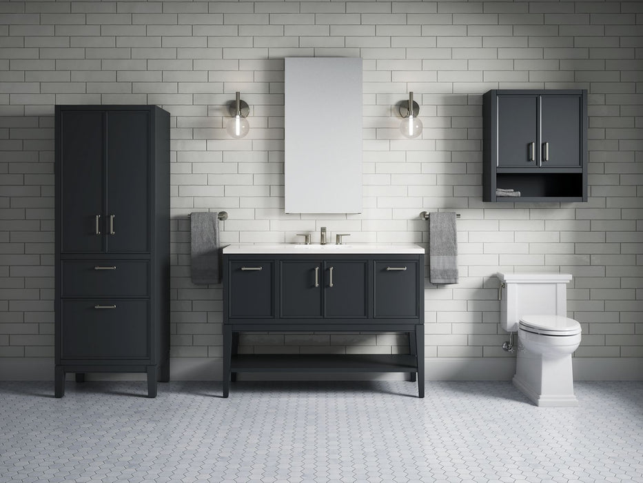 KOHLER KOHLER K-33580-ASB Winnow 48" bathroom vanity cabinet with sink and quartz top
