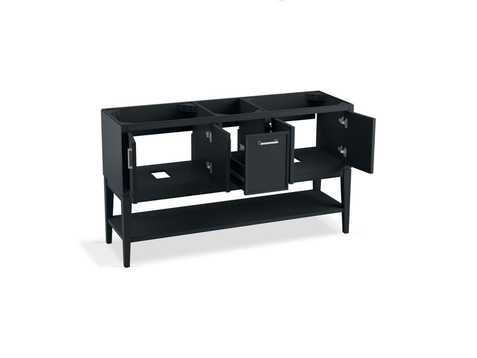 Kohler Winnow 60" bathroom vanity cabinet with sinks and quartz top