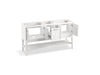 Kohler Winnow 60" bathroom vanity cabinet with sinks and quartz top