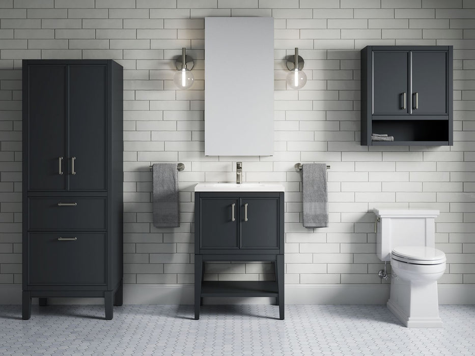KOHLER K-33582-ASB Winnow 24" x 70" linen tower