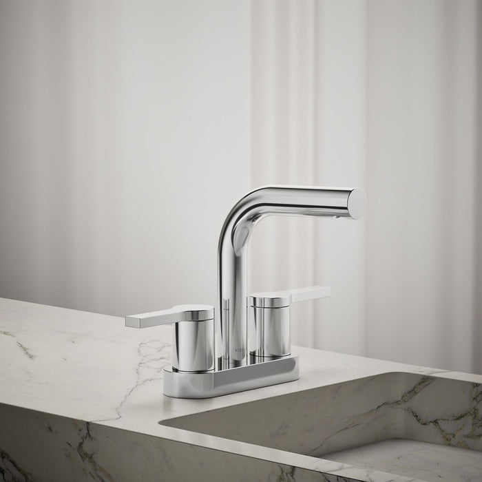 KOHLER K-33591-4N Elate Centerset bathroom sink faucet, 0.5 gpm