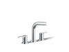 Kohler Elate Widespread bathroom sink faucet, 1.2 gpm