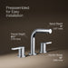 KOHLER K-33592-4 Elate Widespread bathroom sink faucet, 1.2 gpm, polished chrome - view 4