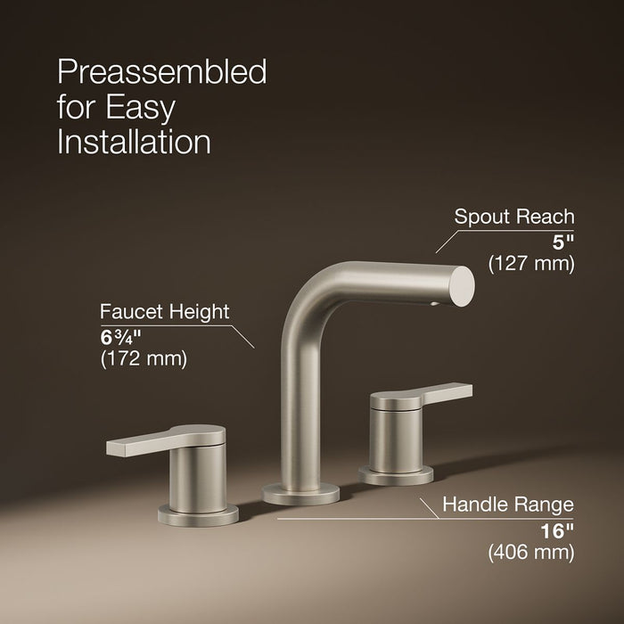 Kohler Elate Widespread bathroom sink faucet, 1.2 gpm