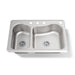 KOHLER K-3361-4 Staccato 33" top-mount double-bowl kitchen sink, stainless steel - view 5