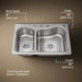 KOHLER K-3361-4 Staccato 33" top-mount double-bowl kitchen sink
