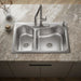 KOHLER K-3361-4 Staccato 33" top-mount double-bowl kitchen sink