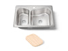 KOHLER K-3361-1 Staccato 33" top-mount double-bowl kitchen sink