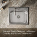 Kohler Staccato 25" top-mount single-bowl kitchen sink