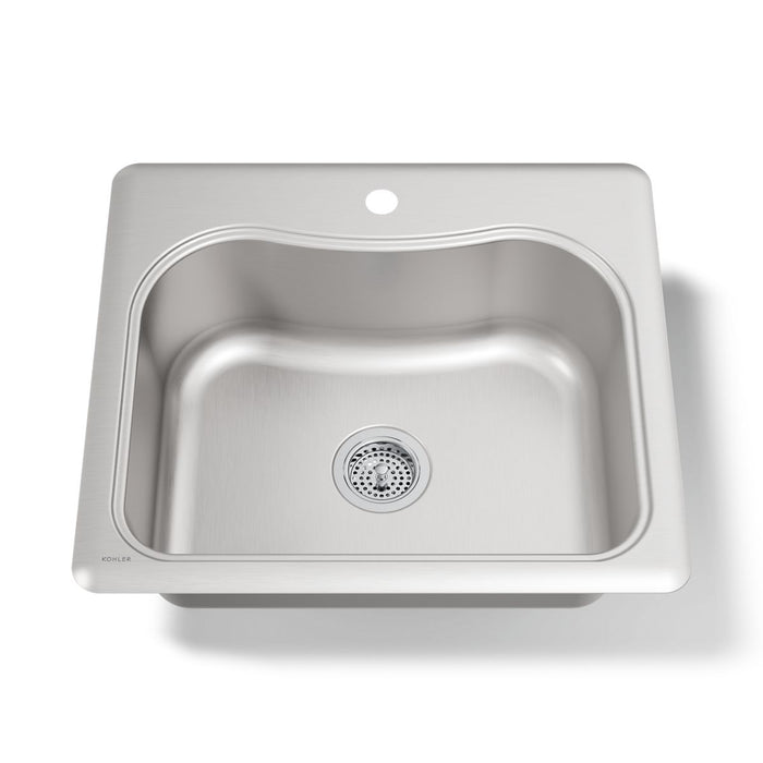 Kohler Staccato 25" top-mount single-bowl kitchen sink