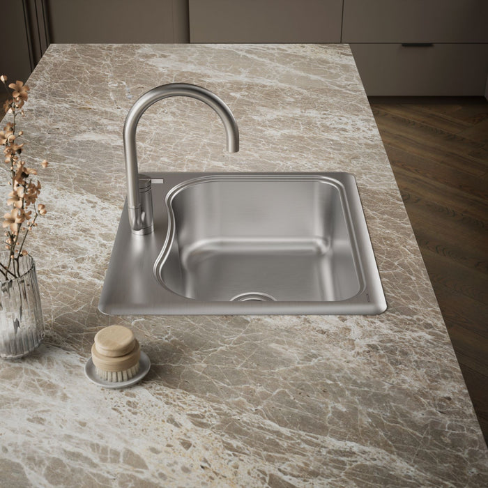 KOHLER K-3362-1 Staccato 25" top-mount single-bowl kitchen sink