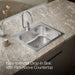 KOHLER K-3362-1 Staccato 25" top-mount single-bowl kitchen sink