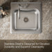 Kohler Staccato 20" top-mount single-bowl bar sink