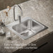 KOHLER K-3363-1 Staccato 20" top-mount single-bowl bar sink