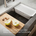 KOHLER K-33655-PC Strive 29-1/2" undermount single-bowl farmhouse workstation kitchen sink