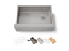 KOHLER K-33655-PC Strive 29-1/2" undermount single-bowl farmhouse workstation kitchen sink