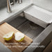 KOHLER K-33656-PC Strive 32-1/2" undermount single-bowl farmhouse workstation kitchen sink