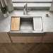 KOHLER K-33657-PC Strive 35-1/2" undermount single-bowl farmhouse workstation kitchen sink