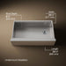 KOHLER K-33657-PC Strive 35-1/2" undermount single-bowl farmhouse workstation kitchen sink
