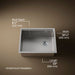 KOHLER K-33659-PC Strive 23" undermount single-bowl workstation kitchen sink