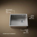 Kohler Strive 23" undermount single-bowl workstation kitchen sink