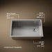 KOHLER K-33660-PC Strive 29" undermount single-bowl workstation kitchen sink