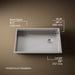 KOHLER K-33661-PC Strive 29" undermount single-bowl workstation kitchen sink