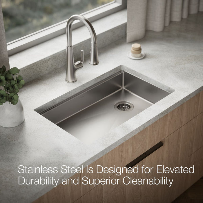 Kohler Strive 29" undermount single-bowl workstation kitchen sink