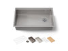 KOHLER K-33662-PC Strive 32" undermount single-bowl workstation kitchen sink
