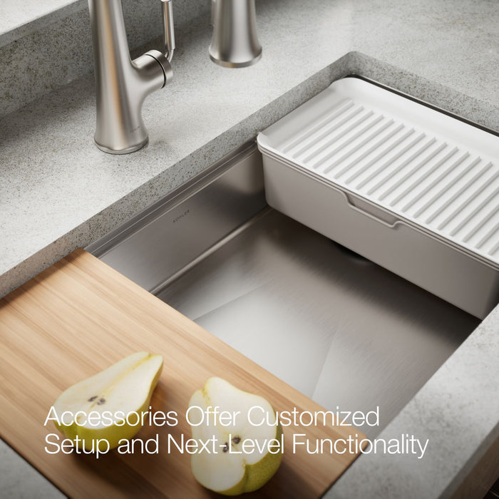 KOHLER K-33663-PC Strive 32" undermount single-bowl workstation kitchen sink