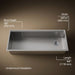 KOHLER K-33665-PC Strive 44" undermount single-bowl workstation kitchen sink