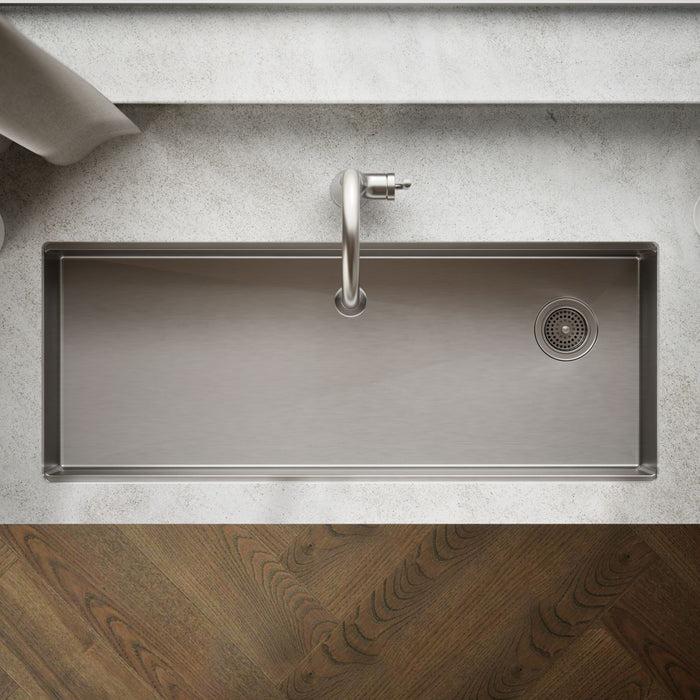 KOHLER K-33665-PC Strive 44" undermount single-bowl workstation kitchen sink