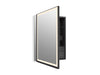 KOHLER K-33690-L Collage 24" x 32" lighted framed medicine cabinet, left-hinged