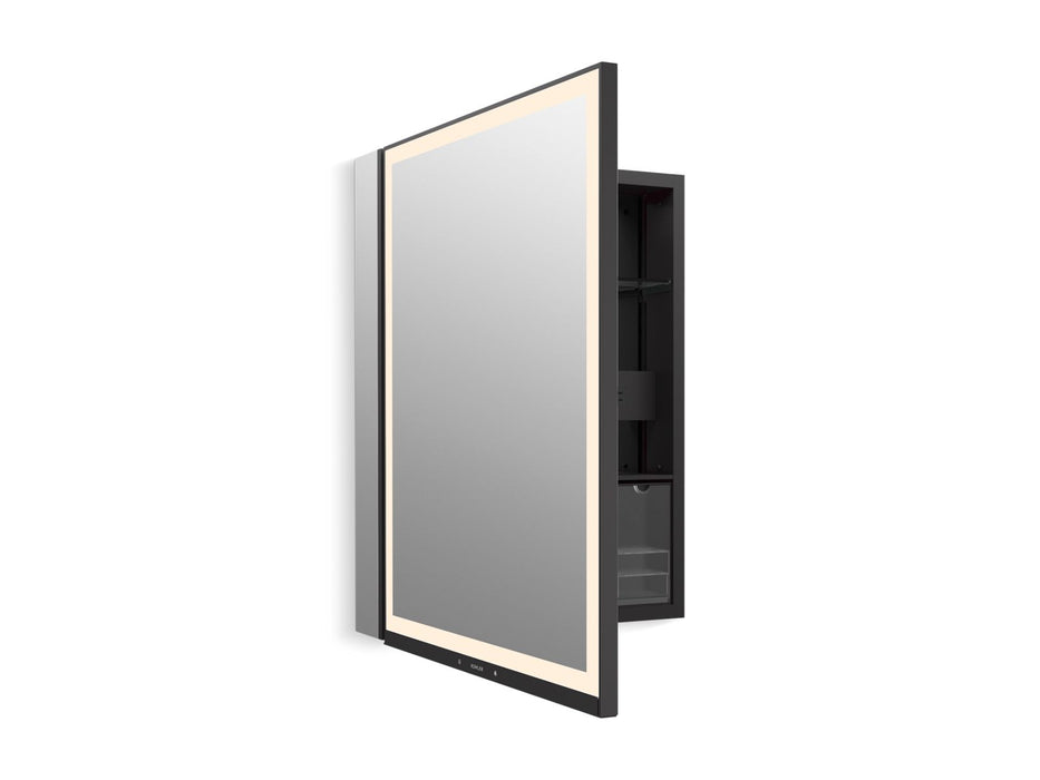 KOHLER K-33690-L Collage 24" x 32" lighted framed medicine cabinet, left-hinged