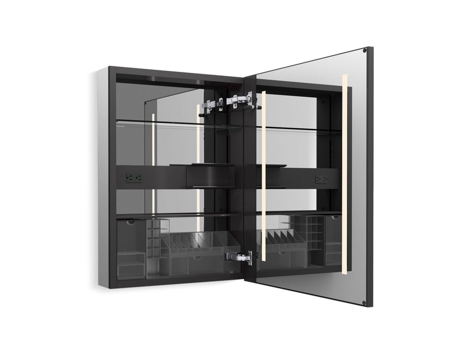 Kohler Collage 24" x 32" lighted framed medicine cabinet, right-hinged