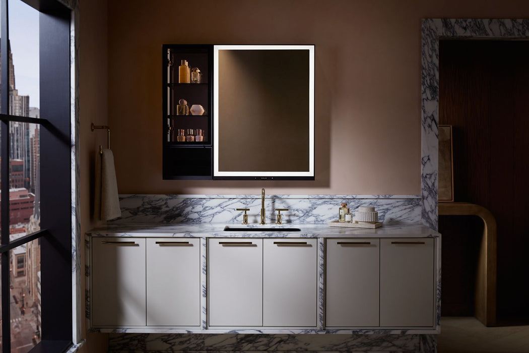 KOHLER K-33695-L Collage 12" x 32" framed medicine cabinet, left-hinged