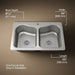 KOHLER K-3369-1 Staccato 33" top-mount double-bowl kitchen sink