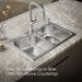 KOHLER K-3369-4 Staccato 33" top-mount double-bowl kitchen sink