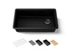 Kohler Billings 32-1/2" undermount single-bowl workstation kitchen sink
