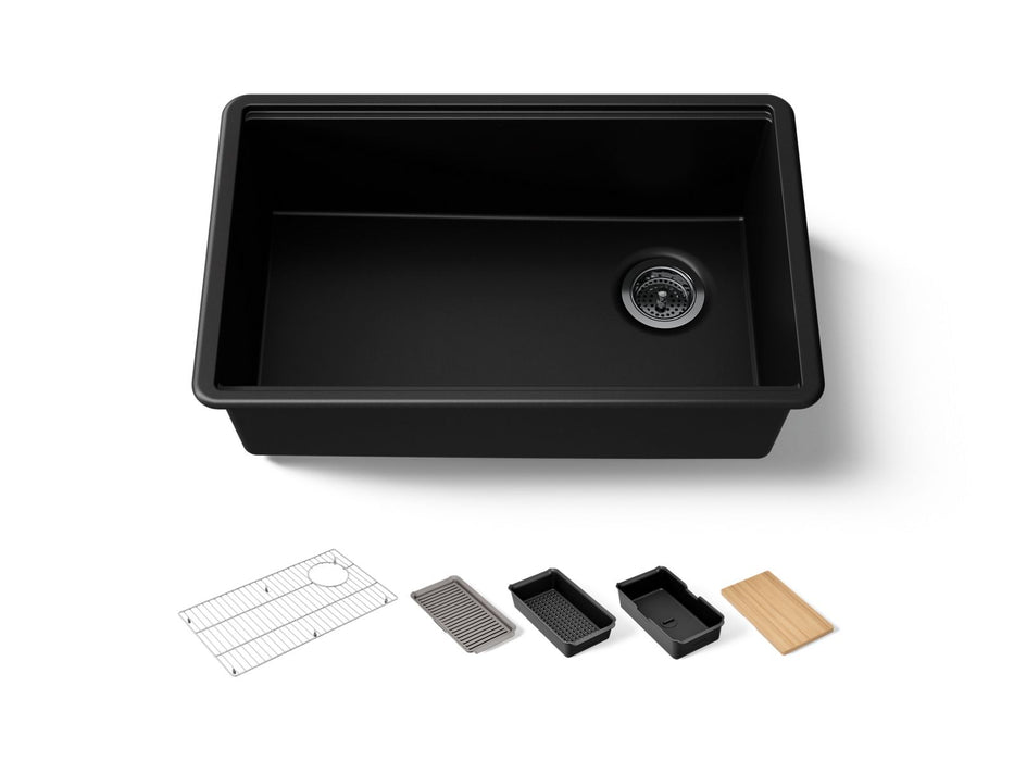 Kohler Billings 29" undermount single-bowl workstation kitchen sink