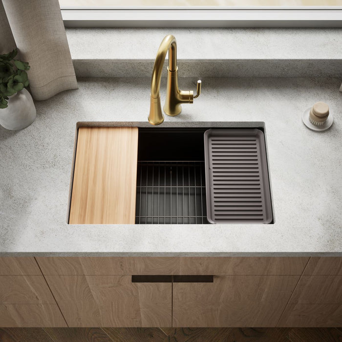 Kohler Billings 29" undermount single-bowl workstation kitchen sink