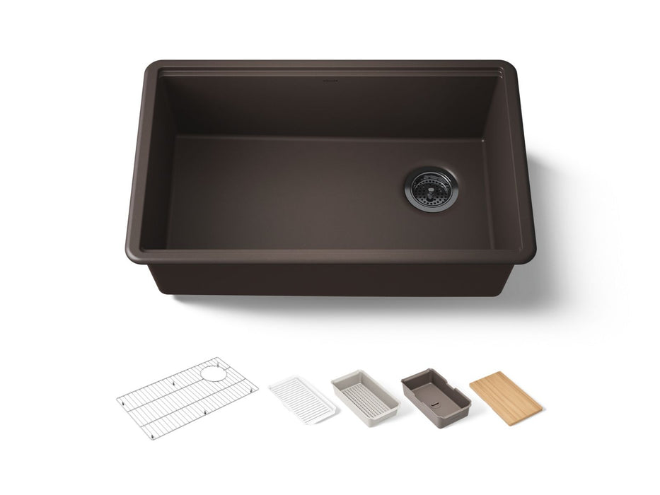 Kohler Billings 29" undermount single-bowl workstation kitchen sink
