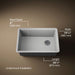 Kohler Billings 27" undermount single-bowl workstation kitchen sink
