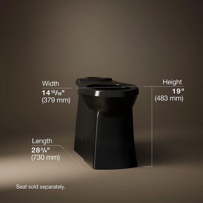 KOHLER K-33812 Corbelle Tall elongated toilet bowl with skirted trapway