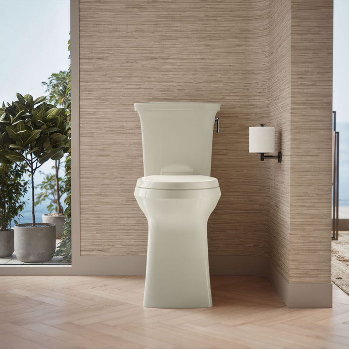 KOHLER K-33813-RA Corbelle Tall two-piece elongated toilet with skirted trapway, 1.28 gpf