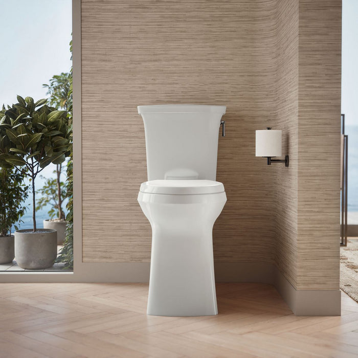 KOHLER K-33813-RA Corbelle Tall two-piece elongated toilet with skirted trapway, 1.28 gpf