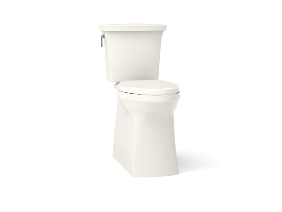 KOHLER K-33814 Corbelle Tall ContinuousClean two-piece elongated toilet with skirted trapway, 1.28 gpf